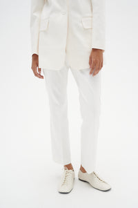 InWear Zella Whisper White Flat Slim Leg Trouser