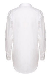 Kaffe Kascarlet Optical White Fitted Layering Shirt, 10504242