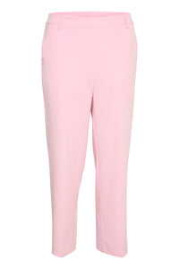 Kaffe Kasakura Highwaisted Pink Mist Ankle Length Trousers, 10506127