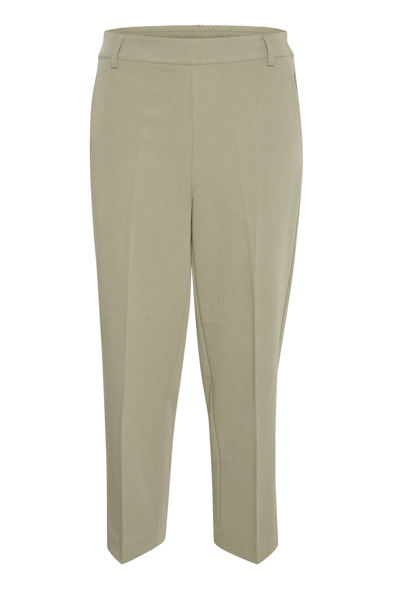 Kaffe Kasakura Highwaisted Vetiver Ankle Length Trousers, 10506127