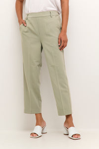 Kaffe Kasakura Highwaisted Vetiver Ankle Length Trousers, 10506127