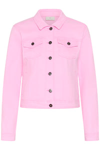 Kaffe Kazelina Pink Frosting Denim Stretch Jacket, 10506287