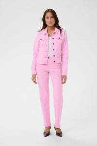 Kaffe Kazelina Pink Frosting Denim Stretch Jacket