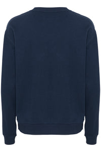 Kaffe Kaleonora Midnight Marine Fleece Lined Sweatshirt, 10508209