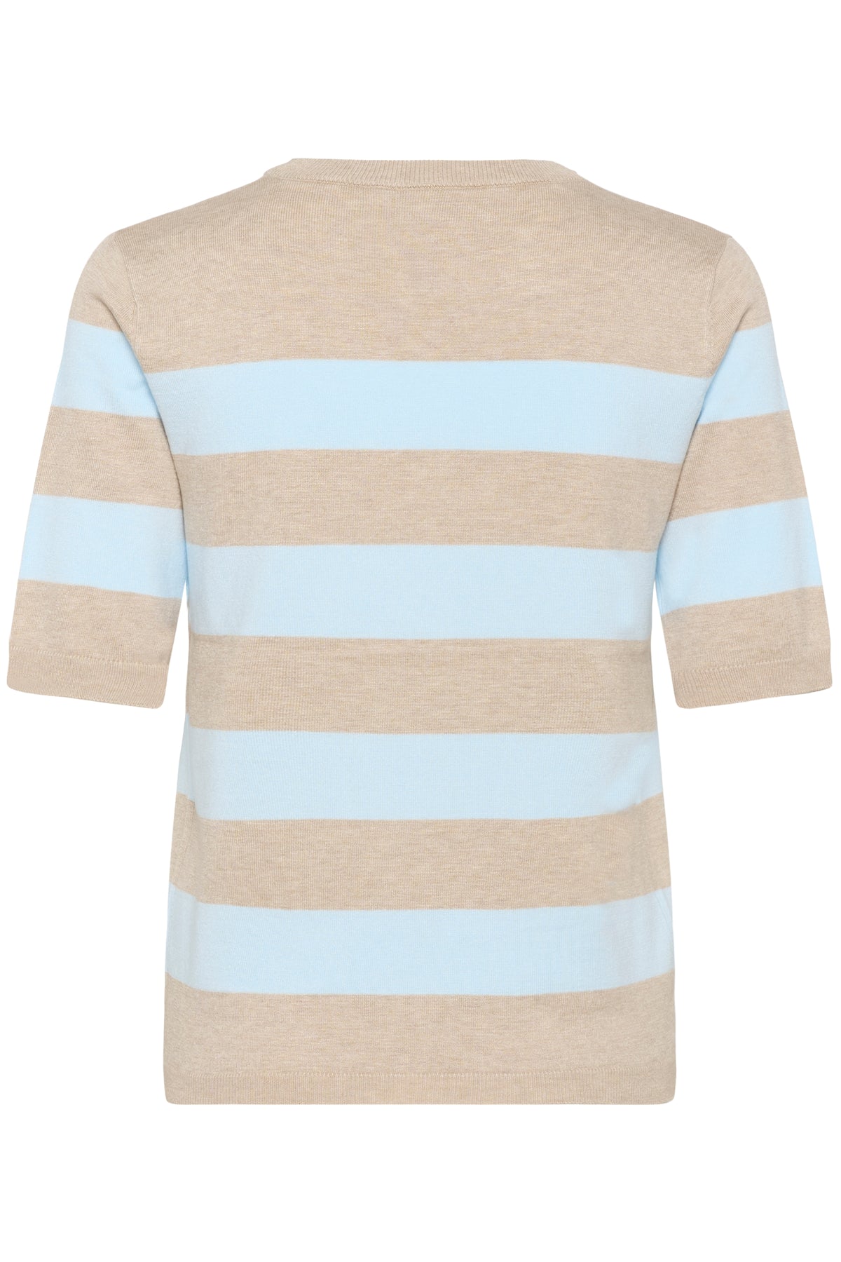 Kaffe Kalizza Feather Beige/Baby Blue Striped Knit, 10508410