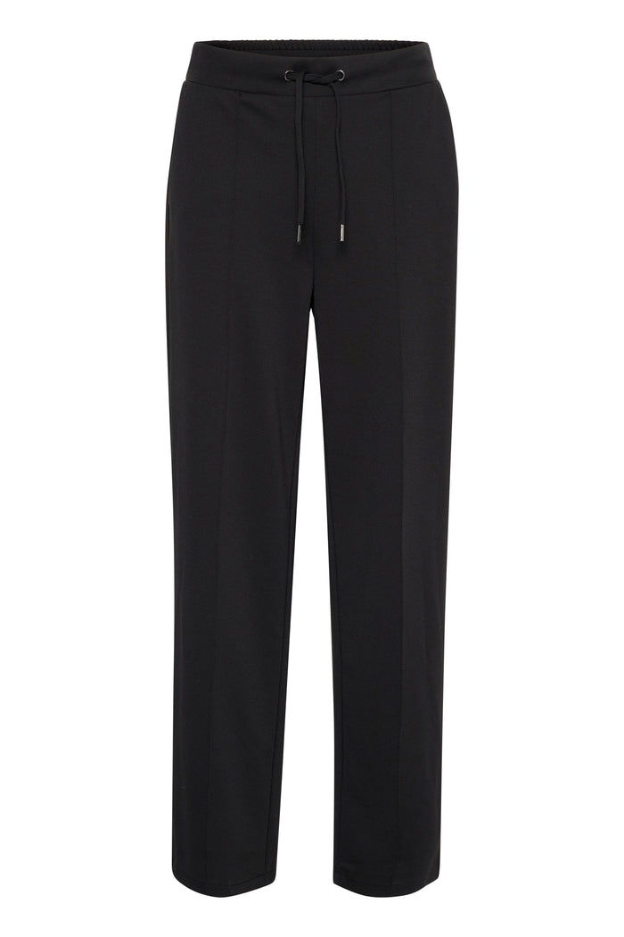 Kaffe Kajenny Black Wide Leg Elasticated Trousers, 10508621