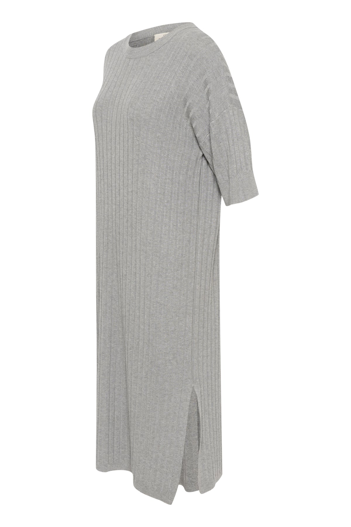 Kaffe Kalola Grey Melange Knitted Midi Dress, 10508776