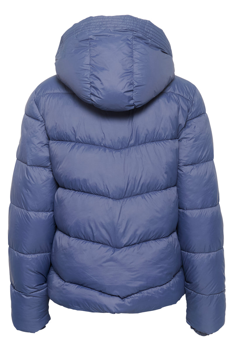 Kaffe Kasusanne Blue Indigo Ultimate Puffa Jacket with Detachable Hood, 10508811