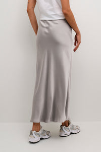 Kaffe Kalotte Steeple Grey Ankle Length Slip Skirt, 10508853