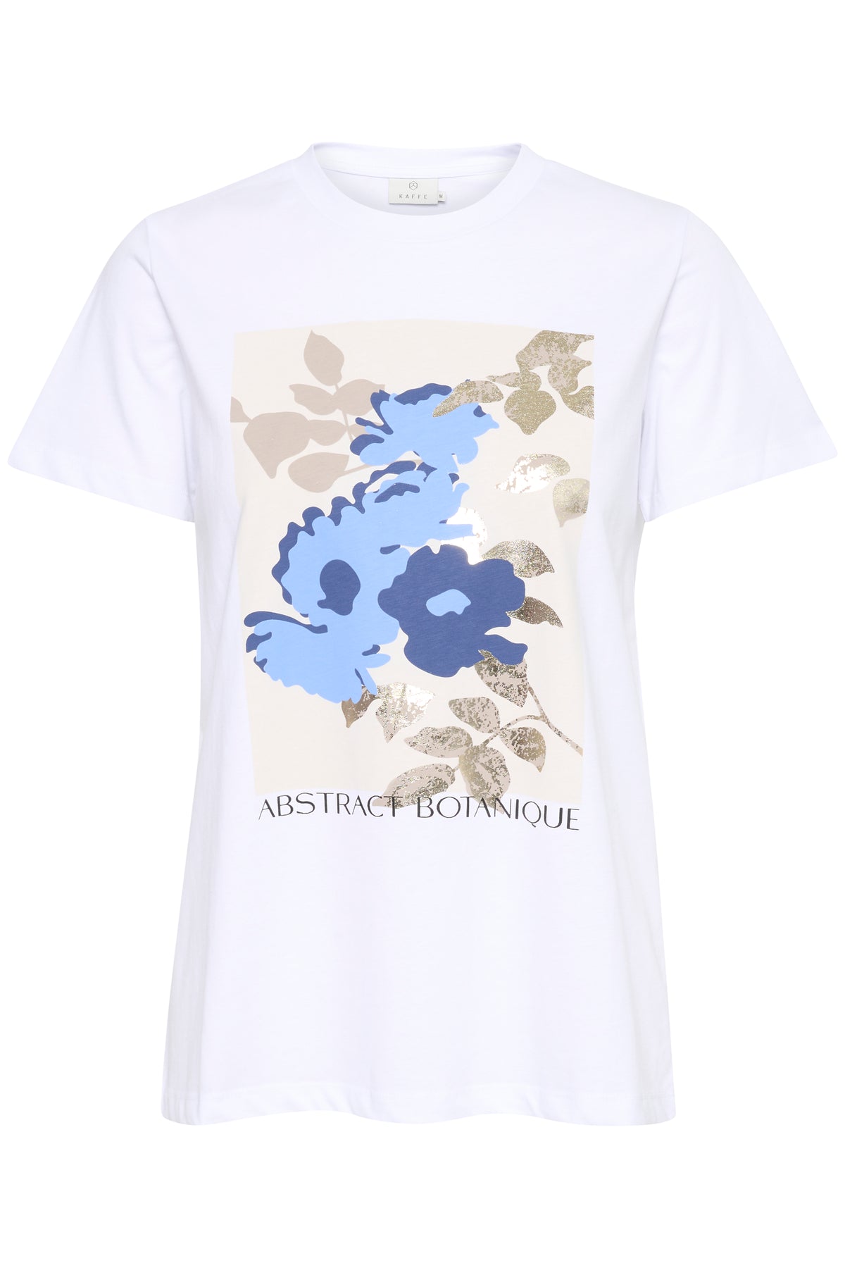 Kaffe Kapolly Optical White/Sand Flower Print T-Shirt, 10508920