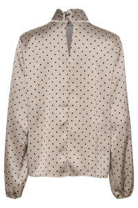 Kaffe Kadonna Steeple Grey/Black Polka Dot Blouse