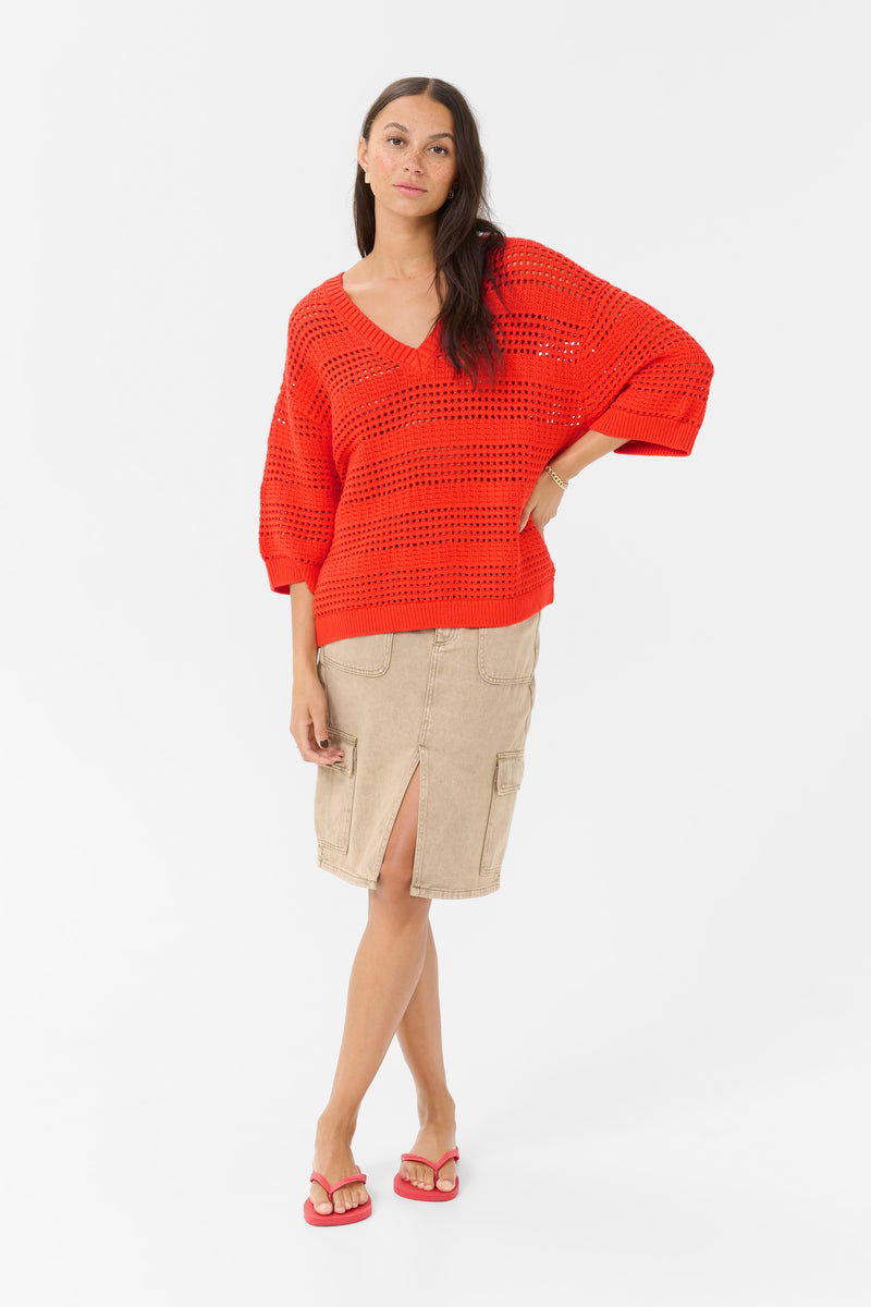 Kaffe Kateresa Grenadine Oversized Knitted Pullover
