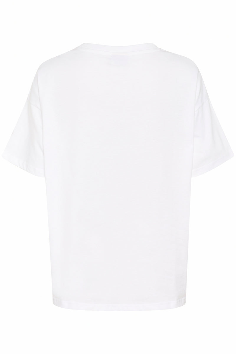 Kaffe Kavigga Optical White 'Chill Out' Oversized T-Shirt