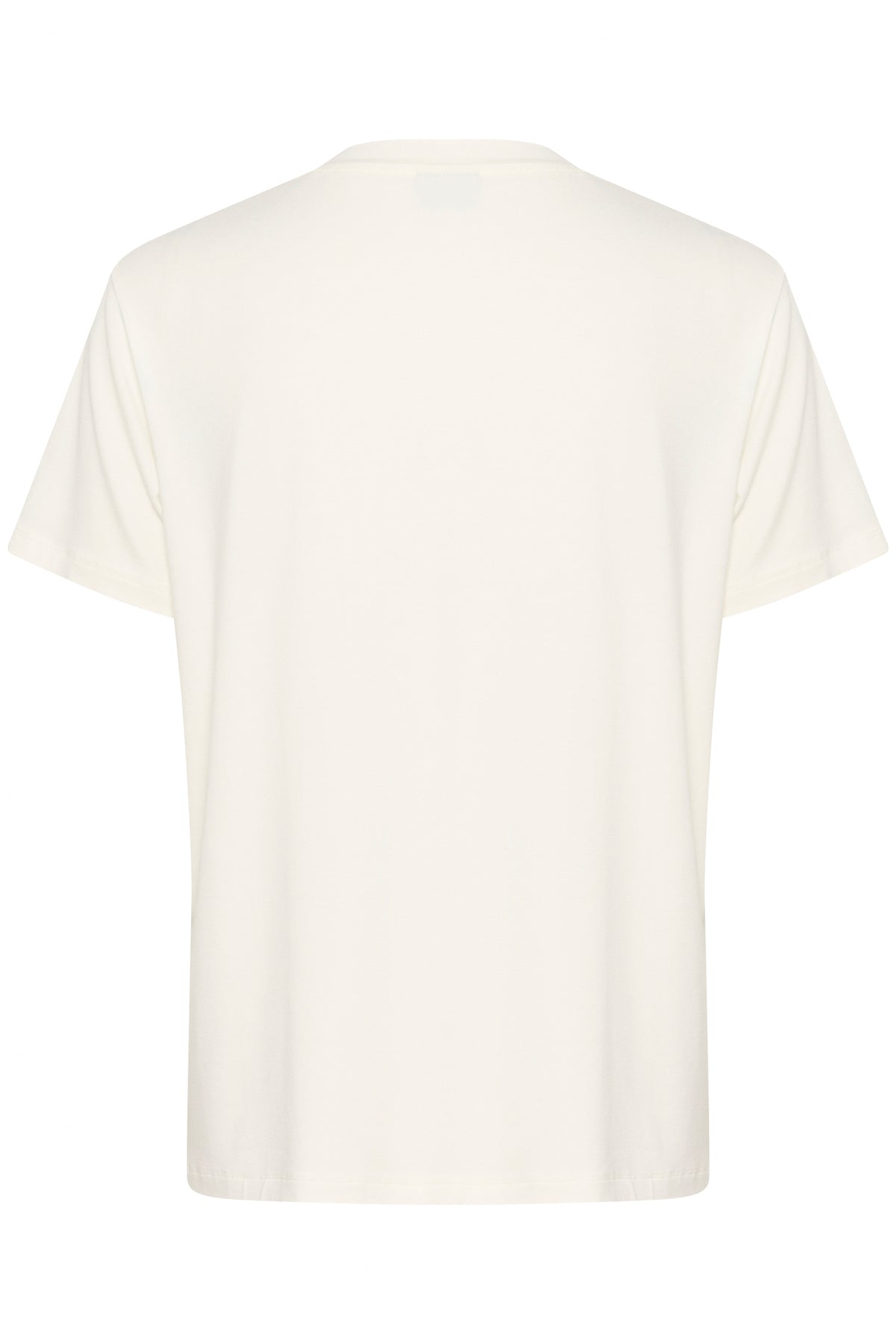 Kaffe Kajulie Chalk 'Les Fleurs' Logo Front T-Shirt, 10509998