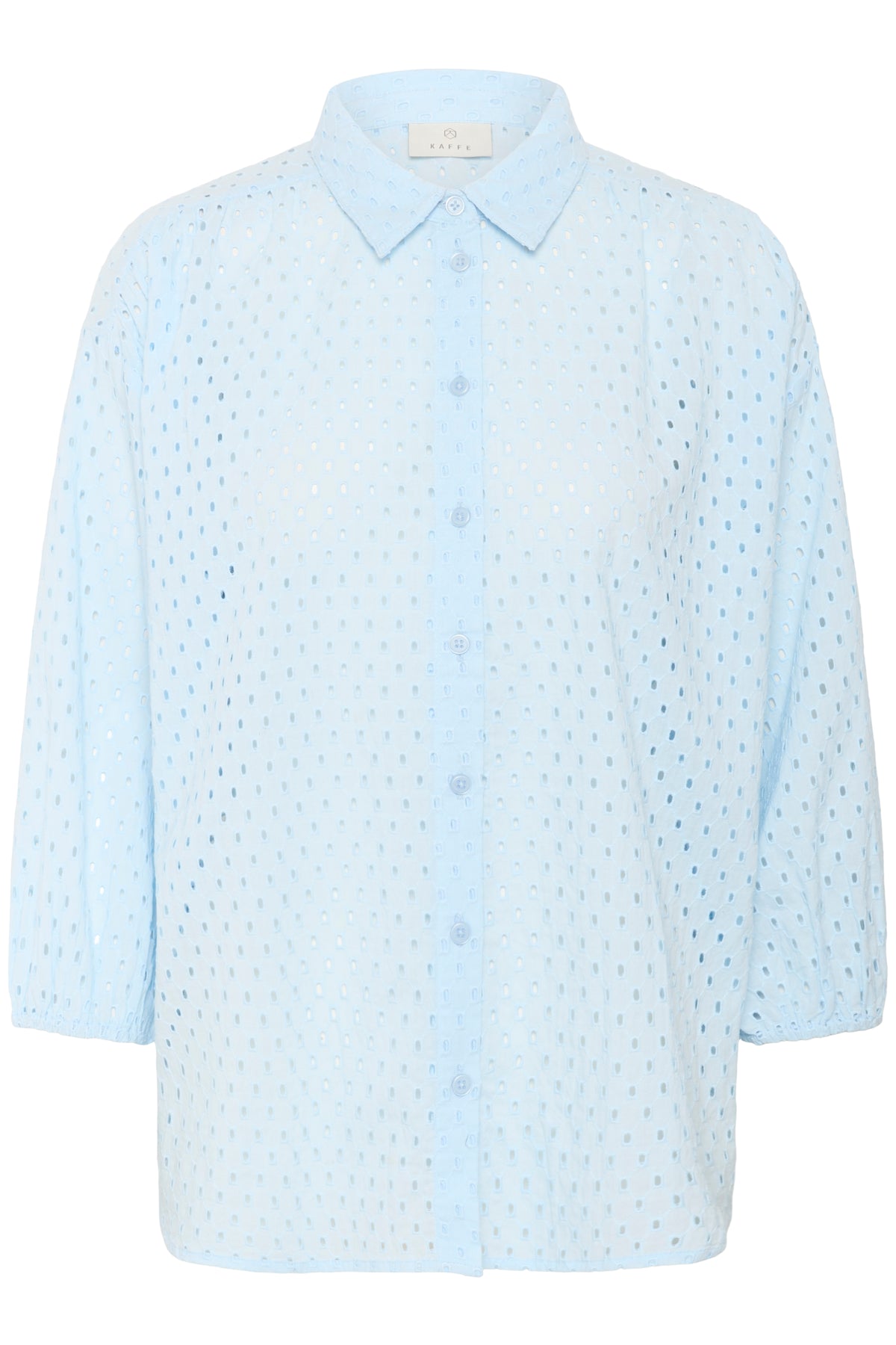 Kaffe Karumba Nantucket Baby Blue Embroidered Shirt