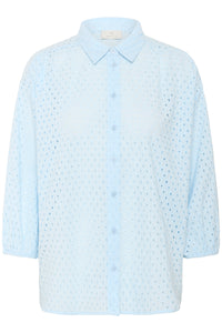 Kaffe Karumba Nantucket Baby Blue Embroidered Shirt