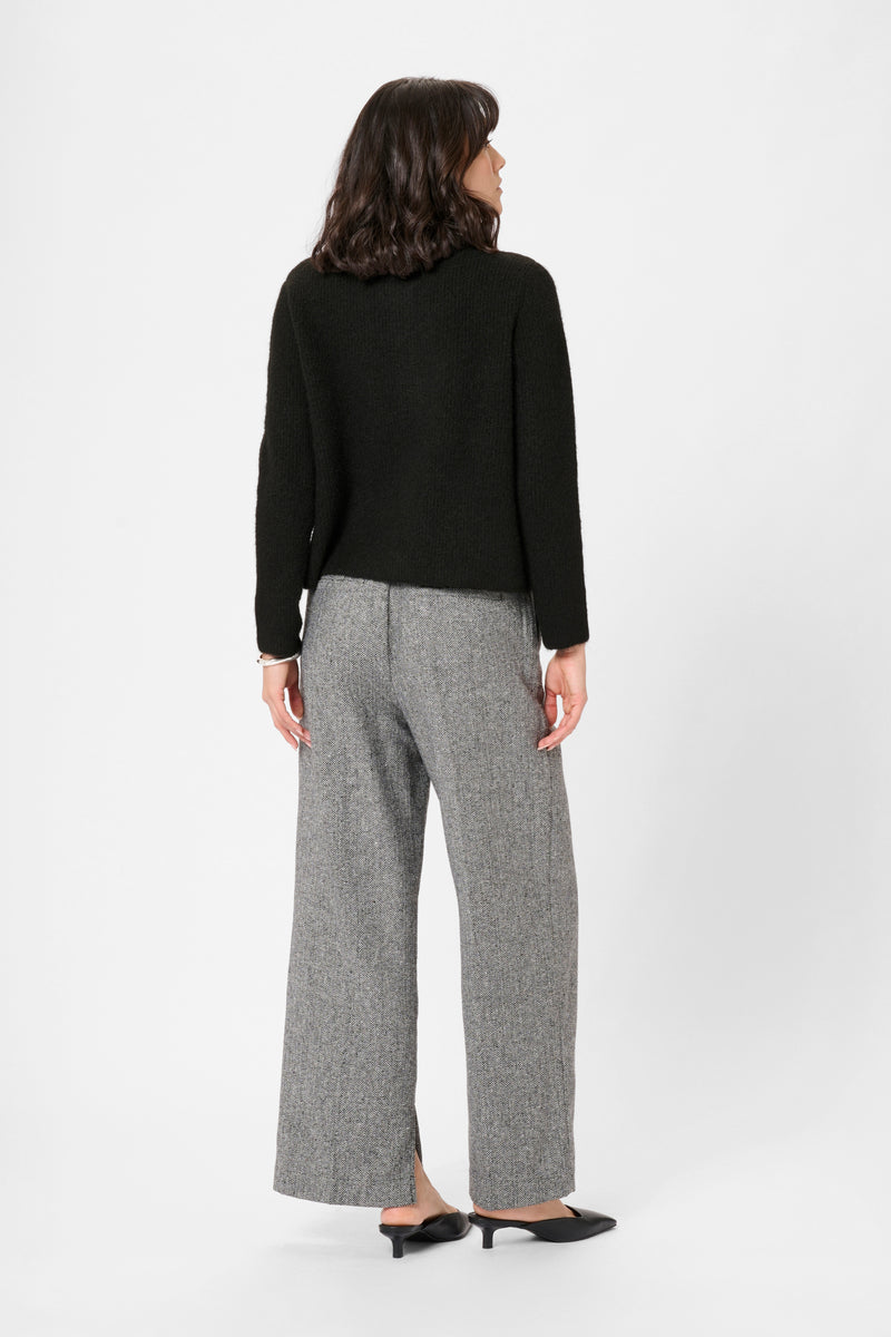 Kaffe Kamay Black Bow Knitted Cardigan