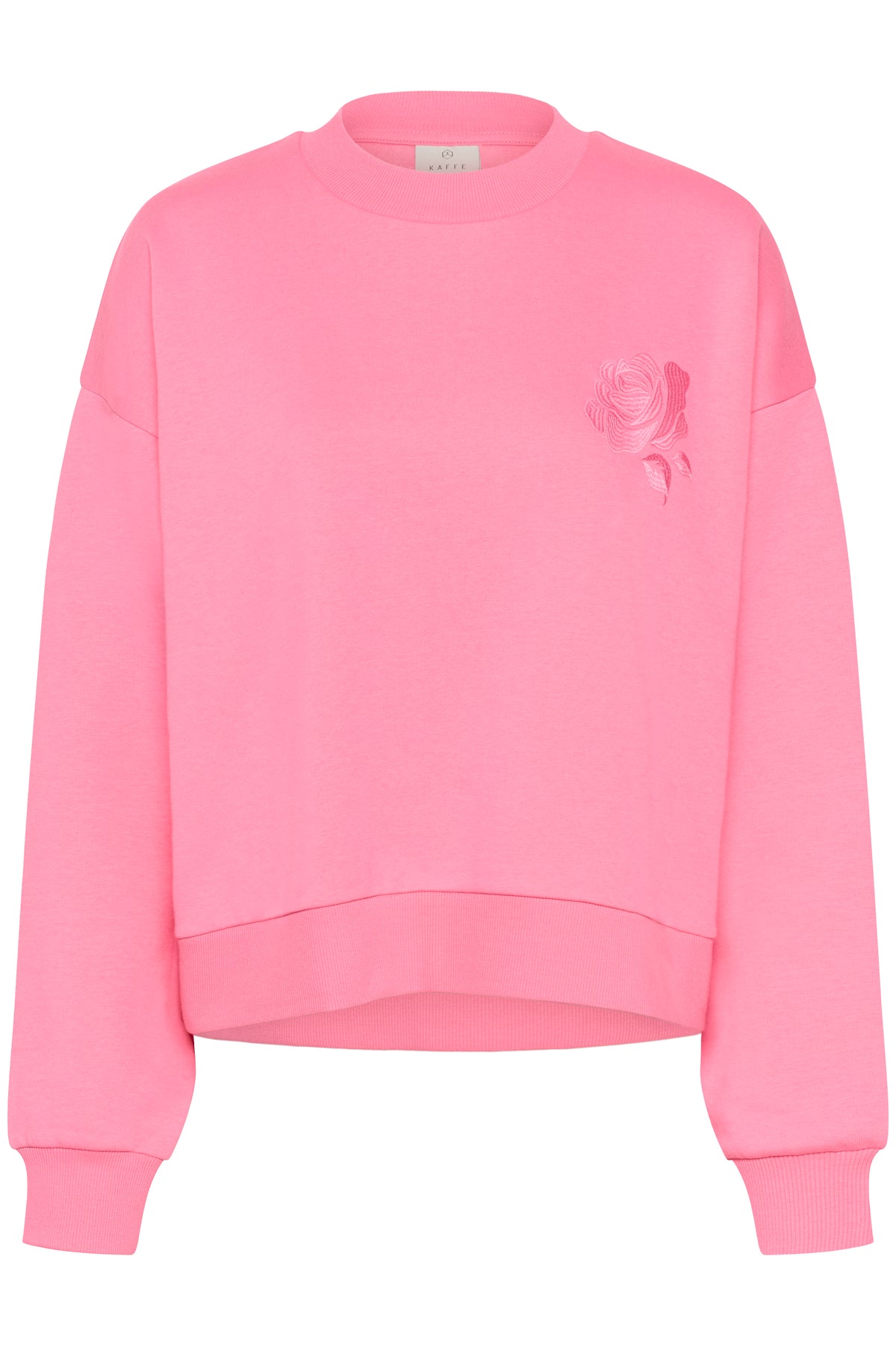 Kaffe Kasussi Power Pink Supersoft Fleece Lined Sweatshirt , 10511087