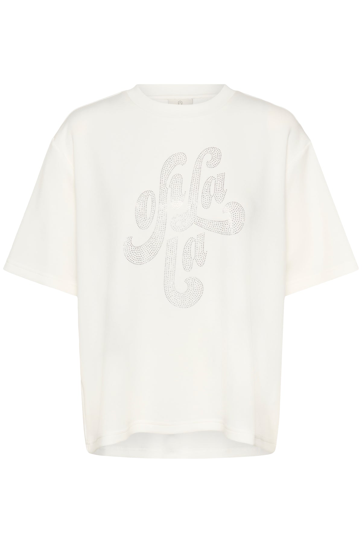 Kaffe Karosie Chalk 'Ooh La La' Embellished Modal T-Shirt, 10511093