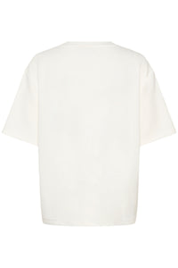 Kaffe Karosie Chalk 'Ooh La La' Embellished Modal T-Shirt, 10511093