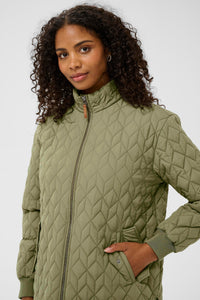Kaffe KaLeila Dusky Green Quilted Jacket, 10511122