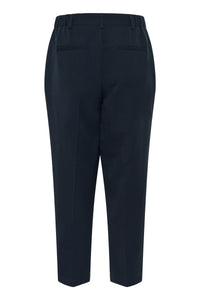 Kaffe KaHeather Midnight Marine Ankle Length Straight Leg Trousers, 10511224