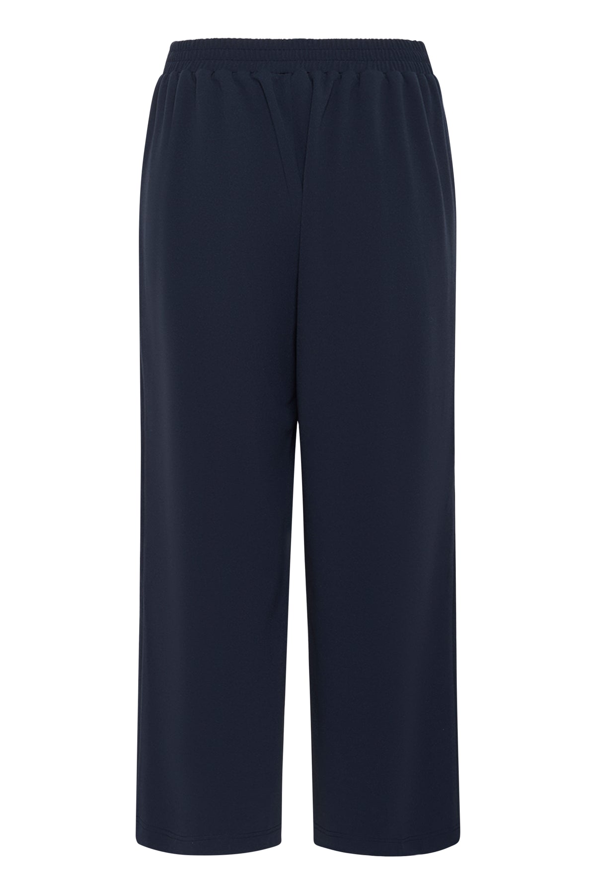 Kaffe Kaphoebe Midnight Marine Wide Leg Cropped Trousers, 10511244