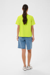 Kaffe KaChelsea Wild Lime 'Dolce Vita' Oversized T-Shirt, 10511340