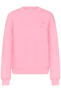 Kaffe Kamelody Pink Frosting Supersoft Fleece Lined ‘Cherry Bliss’ Sweatshirt