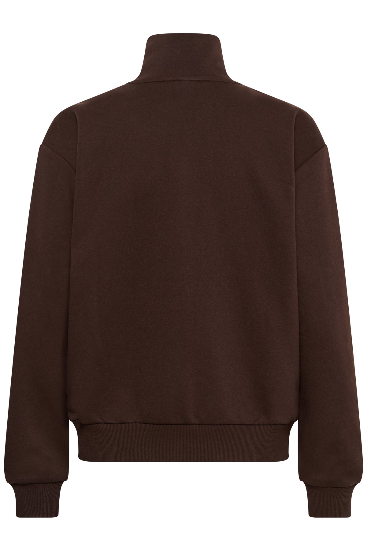 Kaffe KaLiddy Coffee Bean Fleece Lined Half Zip Sweatshirt, 10513266