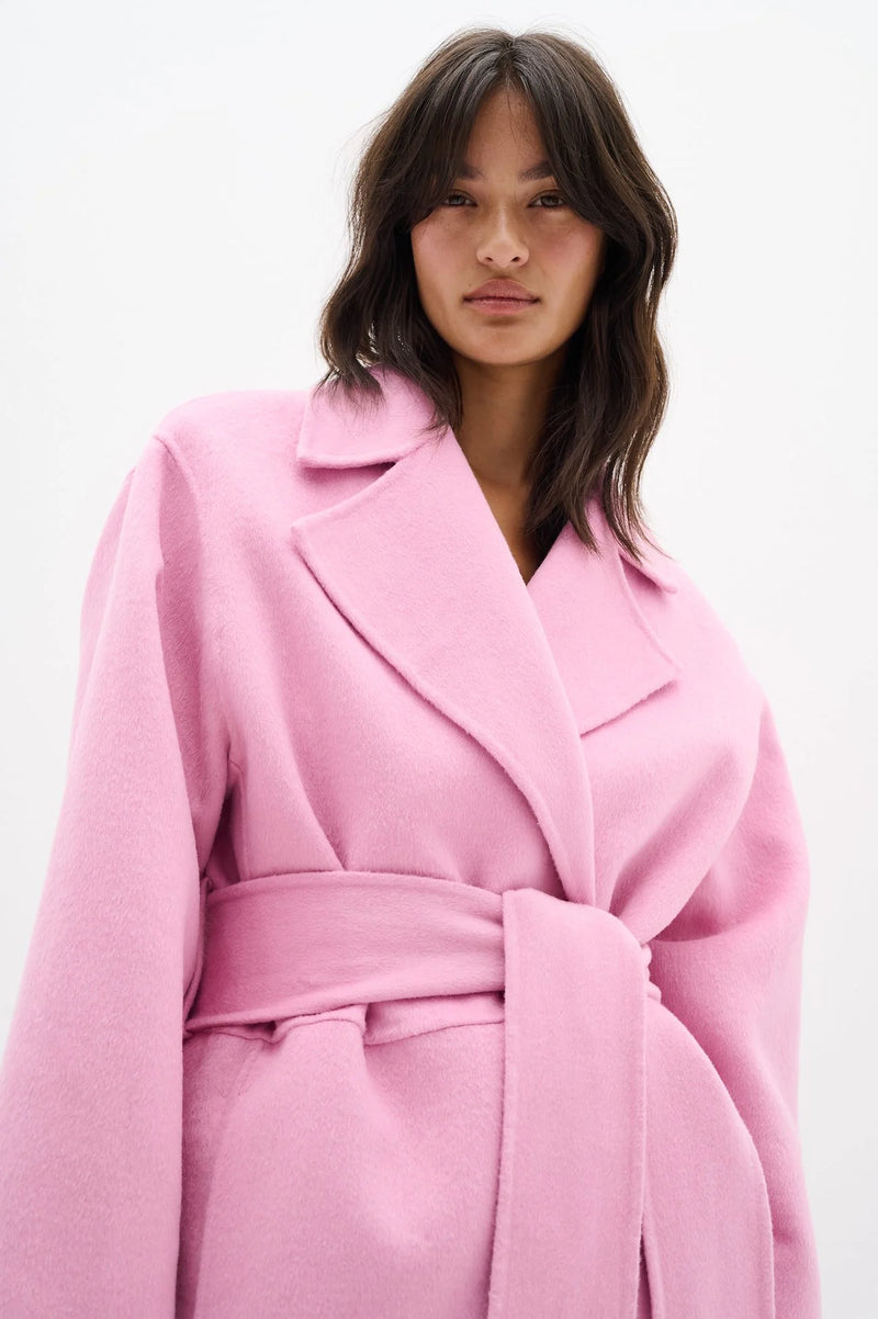 InWear Tilla Cashmere Rose Oversized Long Coat