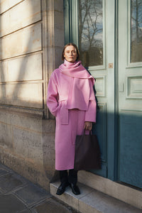 InWear Tilla Cashmere Rose Oversized Long Coat