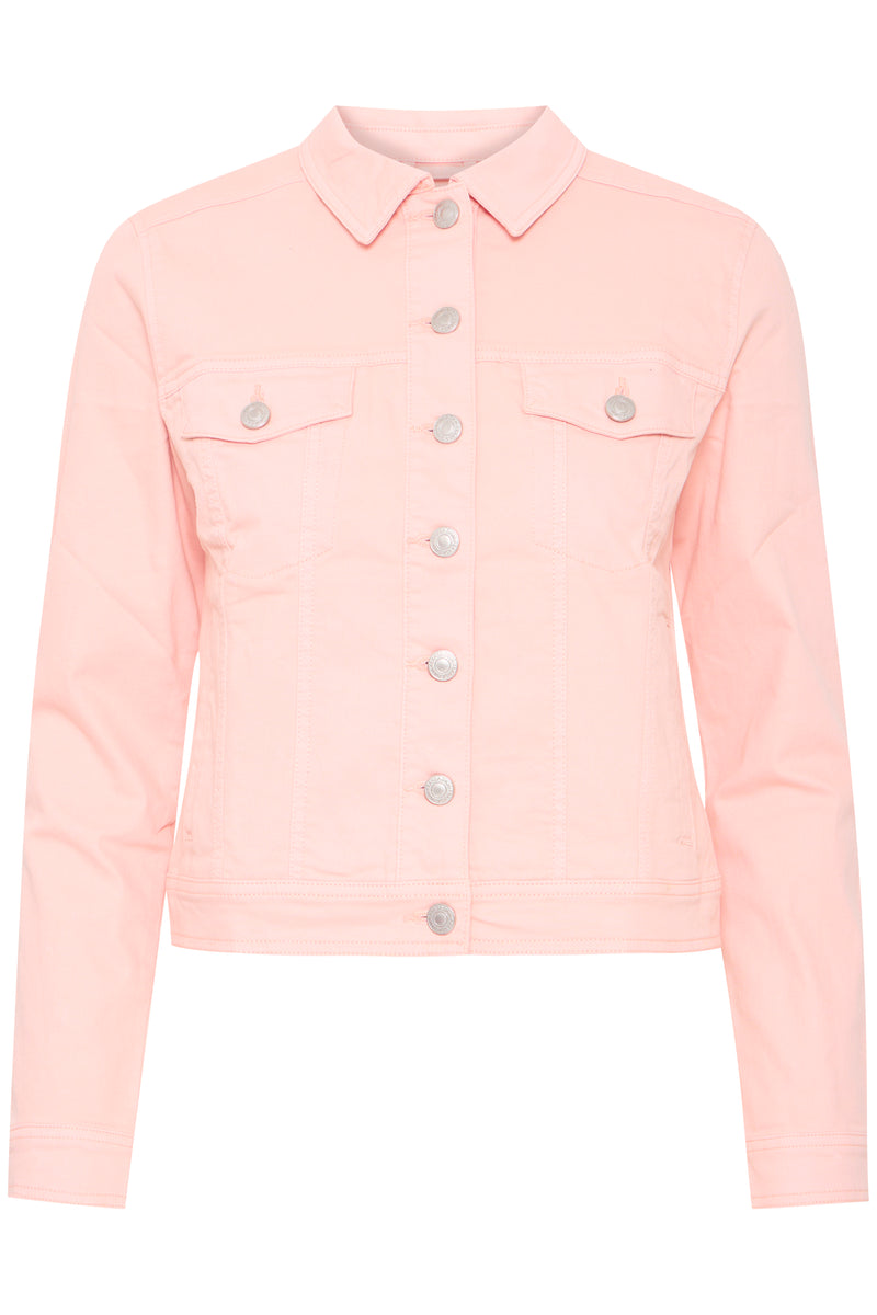 Fransa FrVotwill Rose Smoke Soft Stretch Denim Jacket