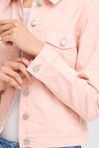 Fransa FrVotwill Rose Smoke Soft Stretch Denim Jacket