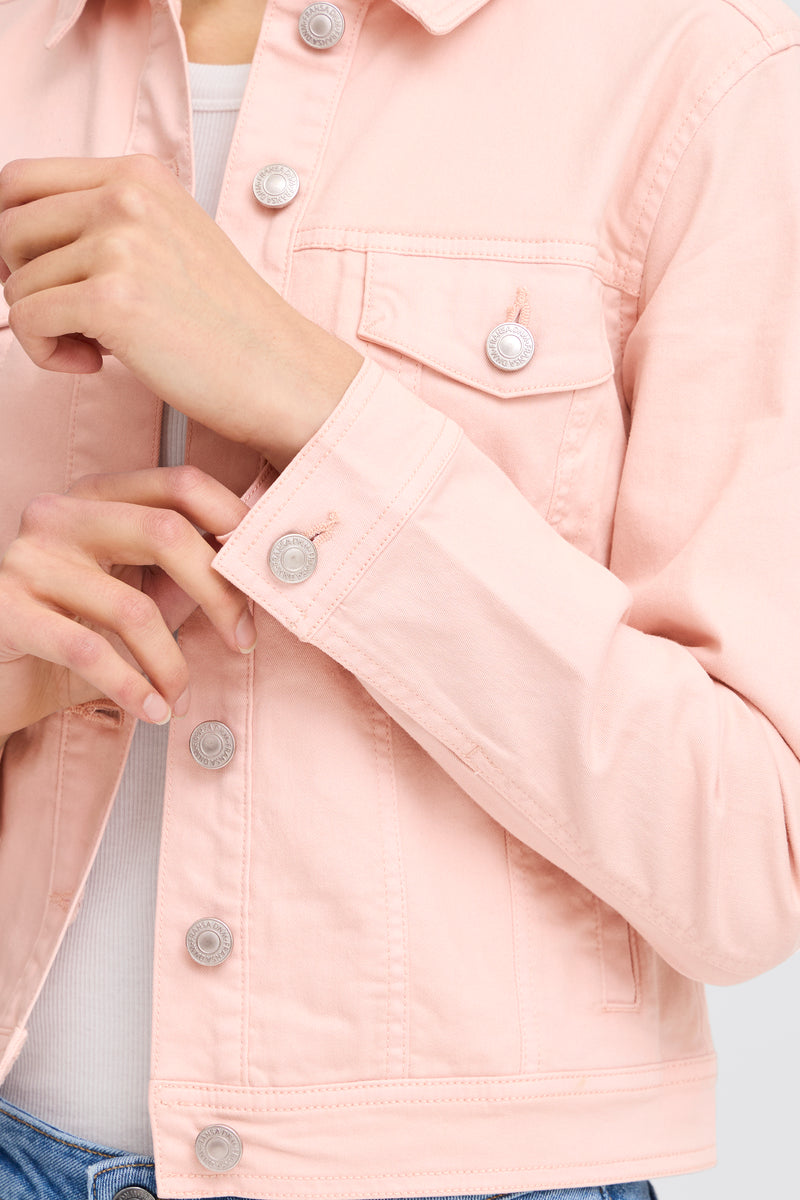 Fransa FrVotwill Rose Smoke Soft Stretch Denim Jacket