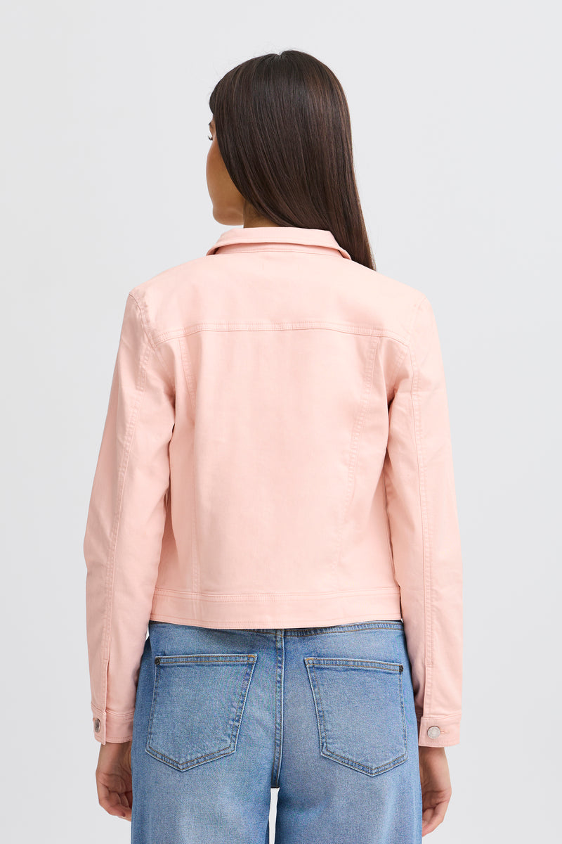 Fransa FrVotwill Rose Smoke Soft Stretch Denim Jacket