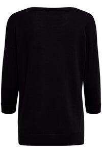 Fransa Frbesmock Black Button Knit