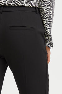 Fransa Tessa Black Slim Leg Cigarette Trousers, 20611257