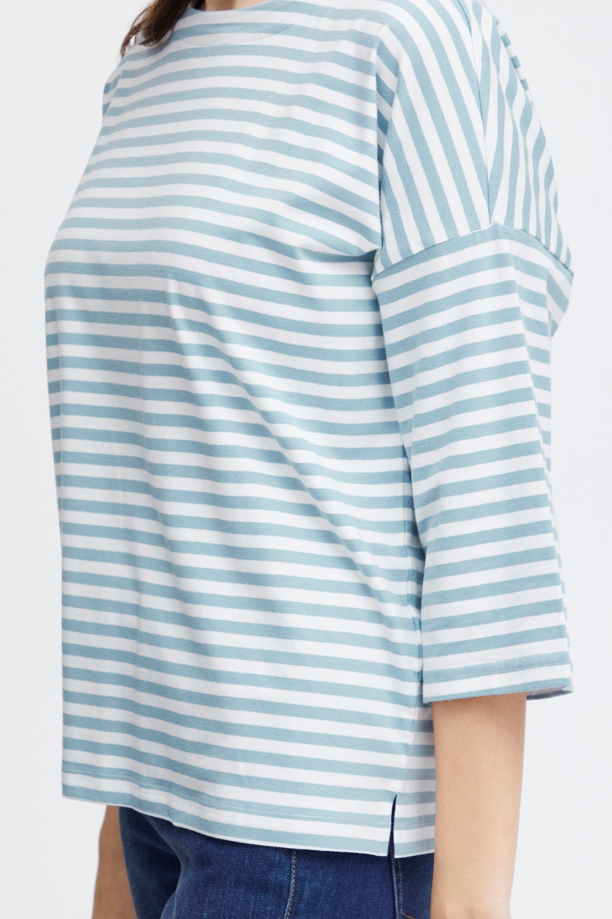 Fransa FrSiva Endless Sky Oversized Striped Top, 20611666