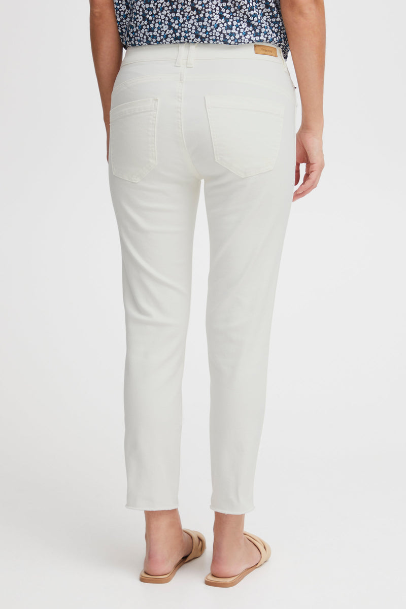 Fransa Tessa Antique White Cropped Jeans, 20612189