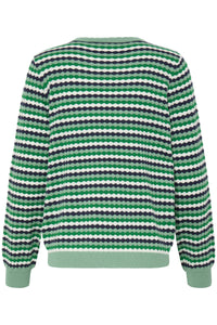 Fransa FrCaia Bosphorus Green Striped Knit, 20617448