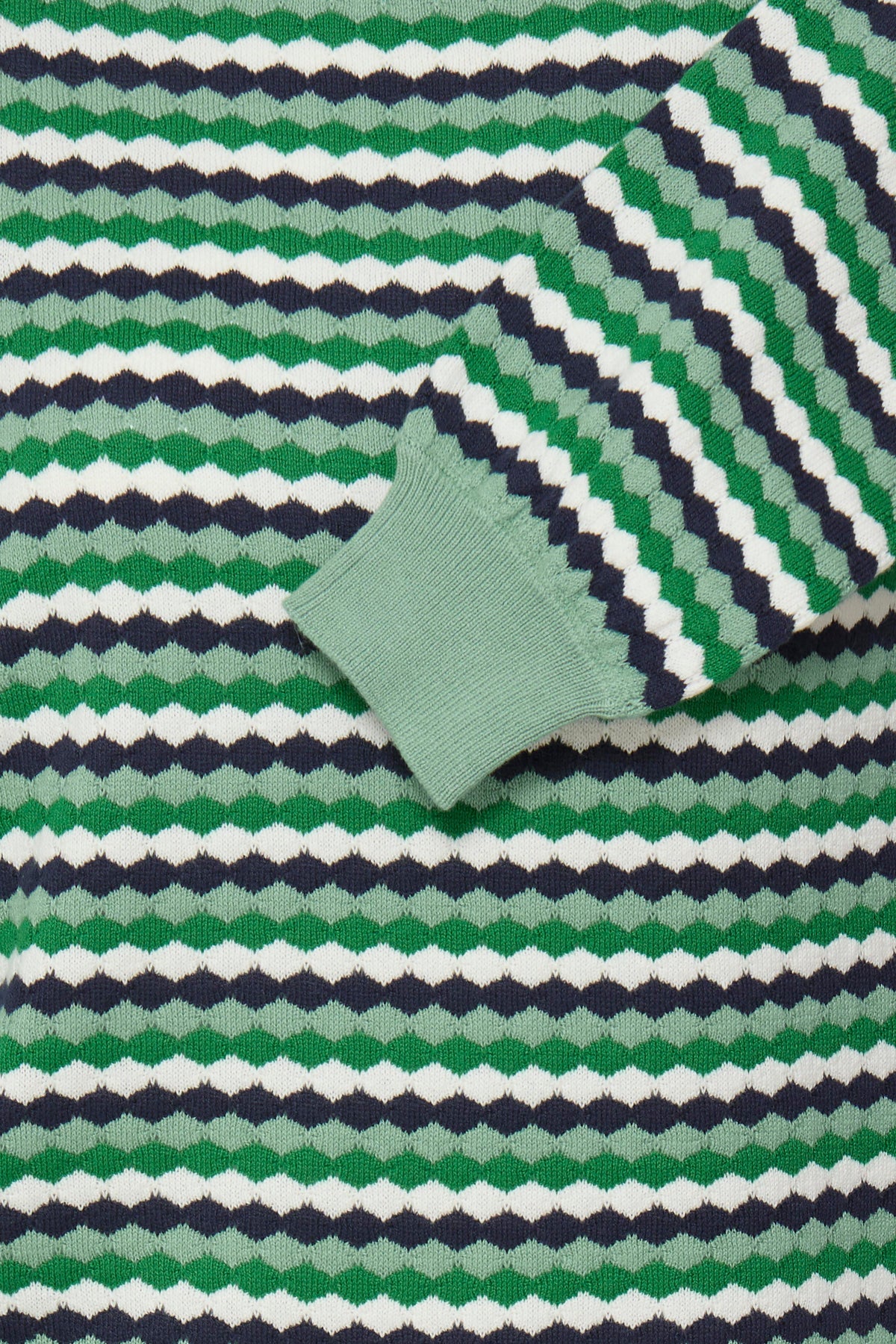 Fransa FrCaia Bosphorus Green Striped Knit, 20617448