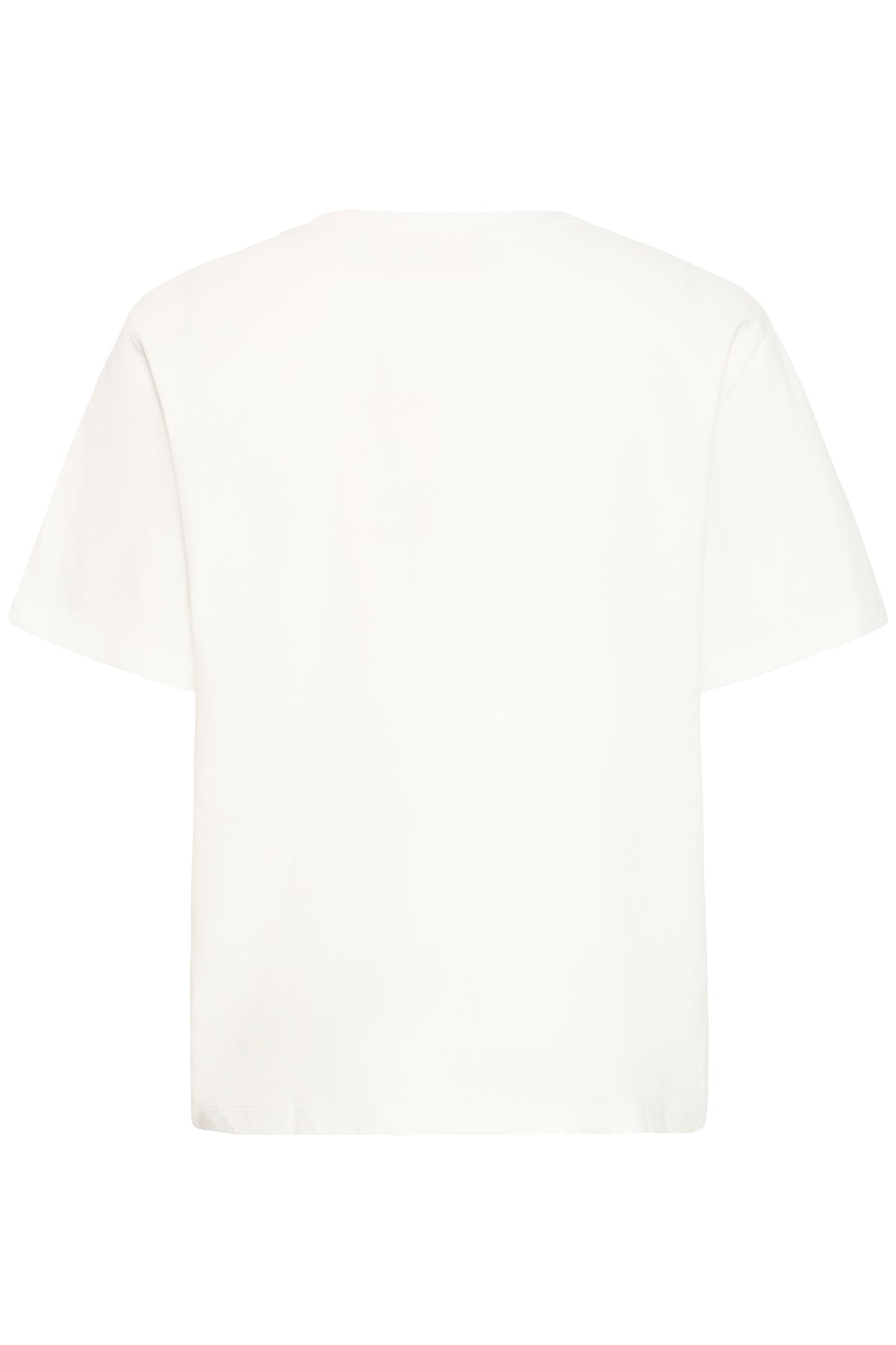 Fransa FrWrenly White T-Shirt with Navy Graphic Logo, 20617489