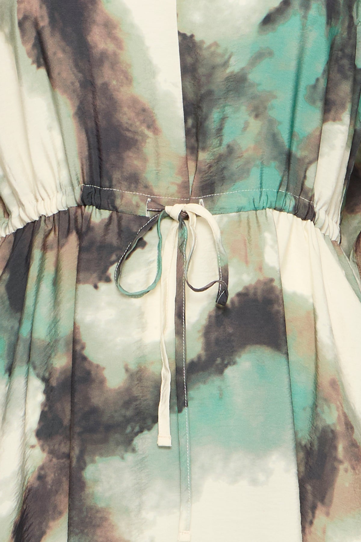 Fransa FrAyla Marble Creme De Menthe Printed V-Neck Maxi Dress