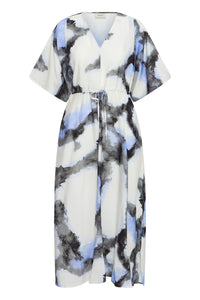 Fransa FrAyla Marble Hydrangea Printed V-Neck Maxi Dress, 20617498