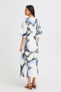 Fransa FrAyla Marble Hydrangea Printed V-Neck Maxi Dress, 20617498