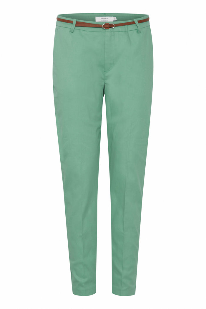 B.Young Days Creme de Menthe Chino Trousers with Belt, 20803473