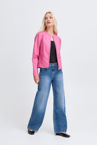 B.Young Byacom Phlox Pink Faux Leather Jacket, 20809396