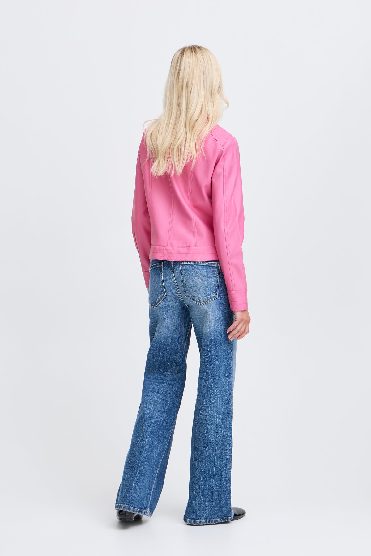 B.Young Byacom Phlox Pink Faux Leather Jacket, 20809396