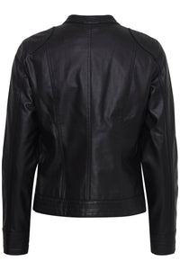 B.Young Byacom Black Faux Leather Jacket